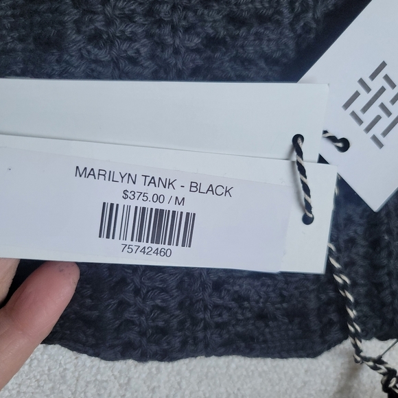 St.Roche, Marilyn Crocheted‎ Tank, Black, Size Medium, NWT! - Picture 9 of 9